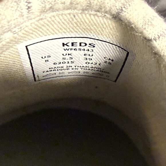 Keds Shoes Women’s Size 8 Softerra Slip On Cream Marled Comfort Casual Shoes - Picture 12 of 12